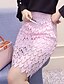 cheap Women&#039;s Skirts-Women&#039;s Work Plus Size Bodycon Skirts - Solid, Cut Out