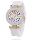זול שעוני צמיד-בגדי ריקוד נשים שעון צמיד קווארץ נשים אנלוגי לבן שחור אדום / סיליקוןריצה