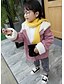 cheap Outerwear-Girls&#039; Down &amp; Cotton Padded Solid Colored Wool Nylon Casual Daily 3D Printed Graphic