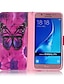 billige Samsung-etui-Case For Samsung Galaxy On 5 / J7 (2016) / J5 (2016) Wallet / Card Holder / Flip Full Body Cases Butterfly Hard PU Leather