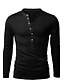 cheap Men&#039;s Tees &amp; Tank Tops-Men&#039;s Daily Sports Going out Active All Seasons T-shirt,Solid V Neck Long Sleeves Cotton Medium