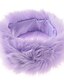 ieftine Eșarfe Infinity-Pentru femei Mată Iarnă Vintage Blană Artificială, Eșarfă Circulară Răsucită Mov Galben Maro Albastru Roz
