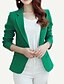 cheap Women&#039;s Blazer&amp;Suits-Women&#039;s Work Simple Casual Blazer-Solid Colored / Spring / Fall