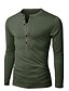 cheap Men&#039;s Tees &amp; Tank Tops-Men&#039;s Daily Sports Going out Active All Seasons T-shirt,Solid V Neck Long Sleeves Cotton Medium