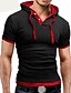 cheap Classic Polo-Men&#039;s Collar Polo Shirt Golf Shirt Tennis Shirt Solid Colored Collar Hooded Black Dark Gray Light gray Short Sleeve Formal Casual Daily Tops Cotton Tops / Work