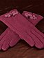 abordables Gants Femme-Femme Décontracté Laine Longueur Poignet Bouts des doigts,Solide Hiver Noir Beige Rose Vin