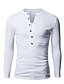 cheap Men&#039;s Tees &amp; Tank Tops-Men&#039;s Daily Sports Going out Active All Seasons T-shirt,Solid V Neck Long Sleeves Cotton Medium