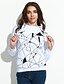 cheap Women&#039;s Hoodies &amp; Sweatshirts-Women&#039;s Plus Size Street chic Cotton Long Sweatshirt Print / Fall