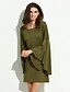 cheap Women&#039;s Dresses-Women&#039;s   Vintage  Sexy  Casual  Party Round Neck Long Sleeve Solid  Dress