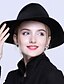 رخيصةأون قبعات نسائية-الخريف الشتاء أسود قبعة الدلو لون سادة للجنسين صوف,عتيق