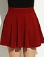 cheap Shorts &amp; Skirts-Women&#039;s A Line Polyester Wine Rosy Pink Navy Blue Royal Blue Skirts Ruffle Daily One-Size