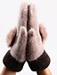 お買い得  レディース手袋-レディース 冬 カジュアル ウール 純色 手首丈 指先 ホワイト ブラック グレー パープル ピンク