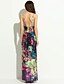 זול שמלות נשים-כתפיה מקסי פרח / דפוס שמלה נדן מידות גדולות בוהו חוף בגדי ריקוד נשים