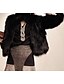 お買い得  レディース コート&amp;トレンチコート-女性 カジュアル／普段着 ソリッド ファーコート,シンプル ホワイト / ブラック フェイクファー 七部袖