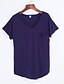 preiswerte T-Shirts für Damen-Damen Solide Freizeit Alltag T-shirt,V-Ausschnitt Sommer Kurzarm Baumwolle Mittel