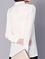 Χαμηλού Κόστους Μπλουζάκια Μεγάλου Μεγέθους-Γυναικεία Πουκάμισο Μονόχρωμο Λαιμόκοψη V Επίσημο Δουλειά Μακρυμάνικο Άριστος Λευκό Μαύρο Ροζ / Φουσκωτό Μανίκι