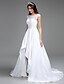 זול שמלות כלה-נשף לב (סוויטהארט) א-סימטרי טפטה שמלות חתונה עם פנינים / נצנצים / תחרה על ידי LAN TING BRIDE®