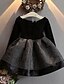 cheap Dresses-Girls&#039; Casual / Daily Patchwork Long Sleeve Dress Black