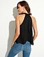 cheap Women&#039;s Blouses &amp; Shirts-Women&#039;s Going out Street chic Blouse - Solid Colored Backless Crew Neck Black M