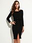 cheap Women&#039;s Dresses-Women&#039;s Black Gray Dress Street chic Spring Daily Sheath Solid Colored / Cotton