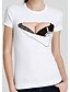 cheap Women&#039;s T-shirts-Women&#039;s Going out Simple Cotton T-shirt - Geometric