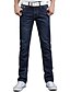 abordables Pantalons &amp; Shorts Homme-Homme simple Taille Basse Micro-élastique Jeans Pantalon,Droite Couleur Pleine