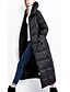 cheap Women&#039;s Puffer&amp;Parka-Women&#039;s Long Padded Coat,Simple Plus Size / Casual/Daily Solid-Polyester Polypropylene Long Sleeve Green