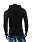 cheap Basic Hoodie Sweatshirts-Men&#039;s Hoodie Letter V Neck Long Sleeve Black Dark Gray Light gray M L XL XXL / Fall / Winter