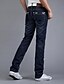 abordables Pantalons &amp; Shorts Homme-Homme simple Taille Basse Micro-élastique Jeans Pantalon,Droite Couleur Pleine