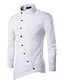 cheap Men&#039;s Shirts-Men&#039;s Solid Colored Shirt - Cotton Casual Daily White / Black / Red / Navy Blue / Spring / Fall / Long Sleeve