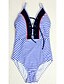 ieftine Bikini &amp; Costume Baie-Pentru femei Bloc de Culoare Sport O Piesă Costum de baie Dungi Halter Costume de Baie Costume de baie Galben Rosu