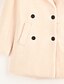 זול מעילים ומעילי גשם לנשים-בגדי ריקוד נשים בז&#039; M L XL אַדֶרֶת ארוך שיק ומודרני צבע אחיד סגנון מודרני עומד