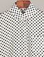 cheap Women&#039;s Blouses &amp; Shirts-Women&#039;s Polka Dot Mesh Shirt Casual Street chic Work Shirt Collar White / Black