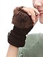 cheap Women&#039;s Gloves-Women&#039;s Casual Wrist Length Half Finger Gloves - Patchwork / Winter