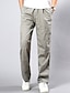 cheap Cargo Pants-Hiking Pants Men‘s Chinoiserie Plus Size Daily Weekend Loose / wfh Sweatpants / Cargo Pants - Solid Colored Spring Fall Yellow Army Green Light gray XXXL XXXXL XXXXXL