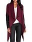 cheap Women&#039;s Coats &amp; Trench Coats-Women&#039;s Fall Coat Cowl Long Sleeve Patchwork