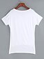 baratos Blusas de mulher-Feminino Camiseta Casual Sensual Verão,Sólido Algodão Decote Redondo Manga Curta Opaca