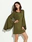 cheap Women&#039;s Dresses-Women&#039;s   Vintage  Sexy  Casual  Party Round Neck Long Sleeve Solid  Dress