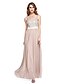 cheap Mother of the Bride Dresses-A-Line Mother of the Bride Dress Elegant Straps Floor Length Chiffon Sleeveless No with Sash / Ribbon Beading Appliques 2023