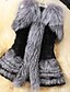 cheap Women&#039;s Furs &amp; Leathers-Women&#039;s Jackets,Patchwork Sleeveless Winter Faux Fur