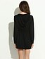 cheap Women&#039;s Outerwear-Winter Women&#039;s Solid Colored Black Sweats &amp; Hoodies