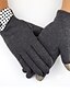 billige Handsker til kvinder-Dame Afslappet Håndledslængde Fingerspidser Handsker - Polyester Ensfarvet / Vinter