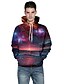 cheap Men&#039;s Hoodies &amp; Sweatshirts-Men&#039;s Hoodie 3D Print Round Neck Active Long Sleeve Rainbow M L XL XXL XXXL / Fall / Winter