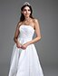 cheap Wedding Dresses-Wedding Dresses A-Line Strapless Sleeveless Court Train Lace Bridal Gowns With Lace 2023