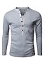 cheap Men&#039;s Tees &amp; Tank Tops-Men&#039;s Daily Sports Going out Active All Seasons T-shirt,Solid V Neck Long Sleeves Cotton Medium