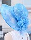 olcso Női kalapok-Női Egyszínű Csipke,Vintage Alkalmi-Szalmakalap Minden évszak Kék
