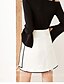 Χαμηλού Κόστους Φούστες-Γυναικεία Γραμμή Α Απλός Φούστες - Συνδυασμός Χρωμάτων Σκίσιμο