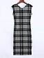 cheap Women&#039;s Dresses-Women&#039;s Chic &amp; Modern Bodycon Dress - Plaid Modern Style