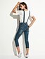 preiswerte Damenhosen-Damen Street Schick Mikro-elastisch Jeans Overall Hose,Andere Frühling Sommer Solide
