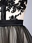 cheap Prom Dresses-A-Line Fit &amp; Flare Beautiful Back Homecoming Cocktail Party Prom Dress V Neck Sleeveless Knee Length Tulle with Sash / Ribbon Appliques 2020